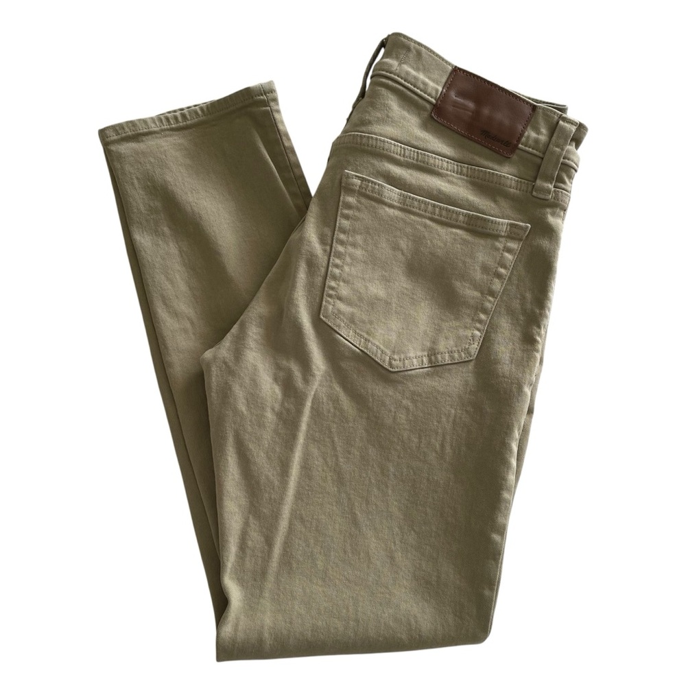 Madewell Men’s Garment Dyed Khaki Slim Jeans 30x30